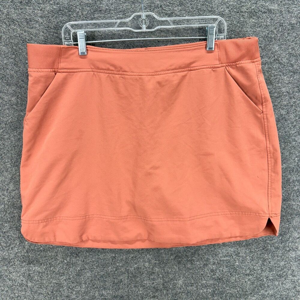 32 Degrees Skort Women XL Pink Mini Short Pull On Pockets Stretch Elastic Waist